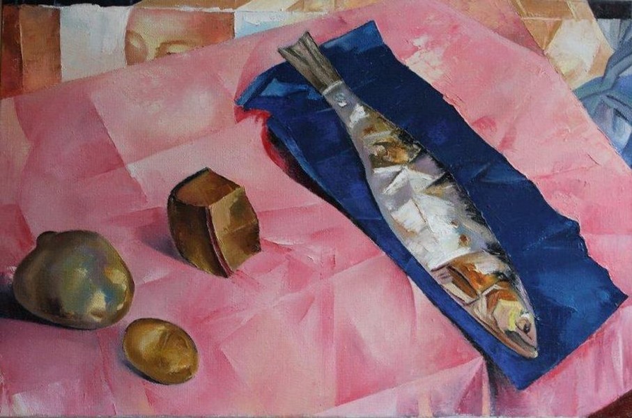 Learning from Kozma Petrov-Vodkin. Seledka