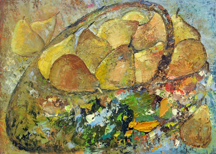 Basket of pears