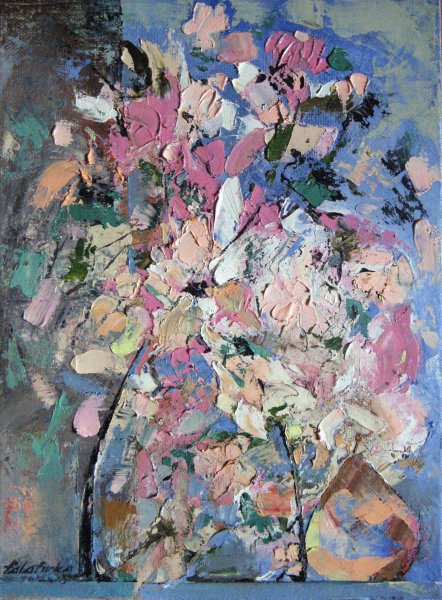 Flowers and pear