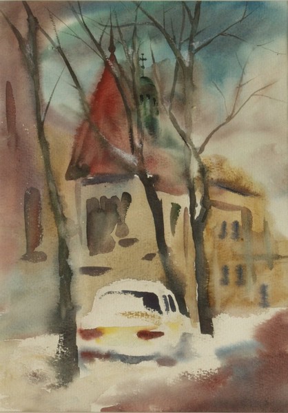 Snow in Lviv