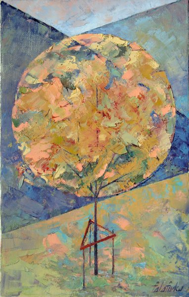 Tree with triangle