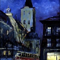 Lviv by night.