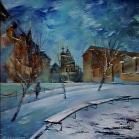 Snow in Lviv